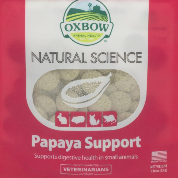 Comprimés Papaya Support Oxbow pour lapin