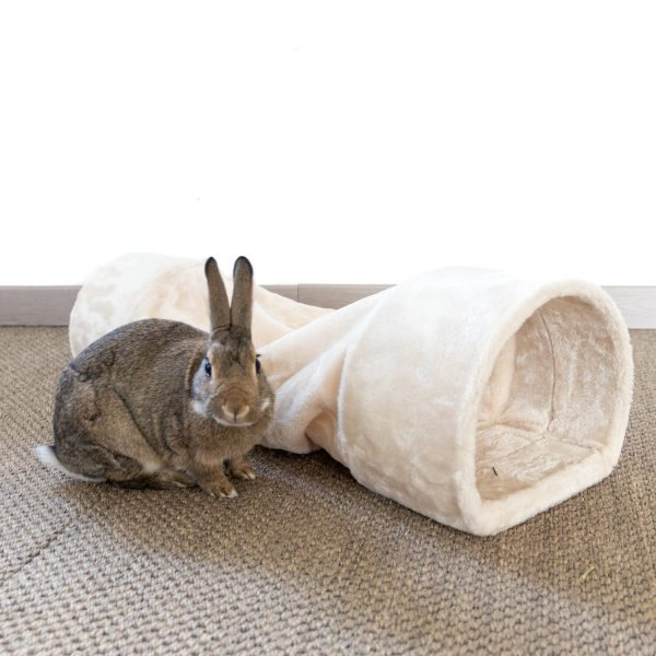 Tunnel douillet pour lapin