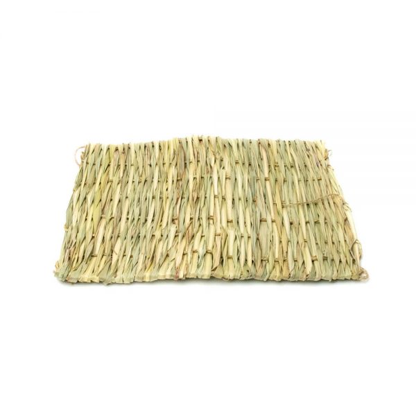 Tapis en fibres naturelles pour lapin