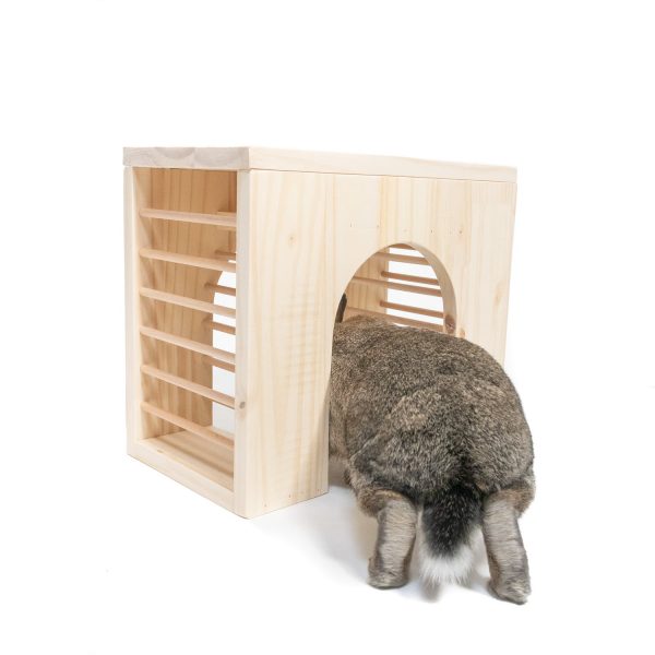 Arc de foin en bois pour les lapins