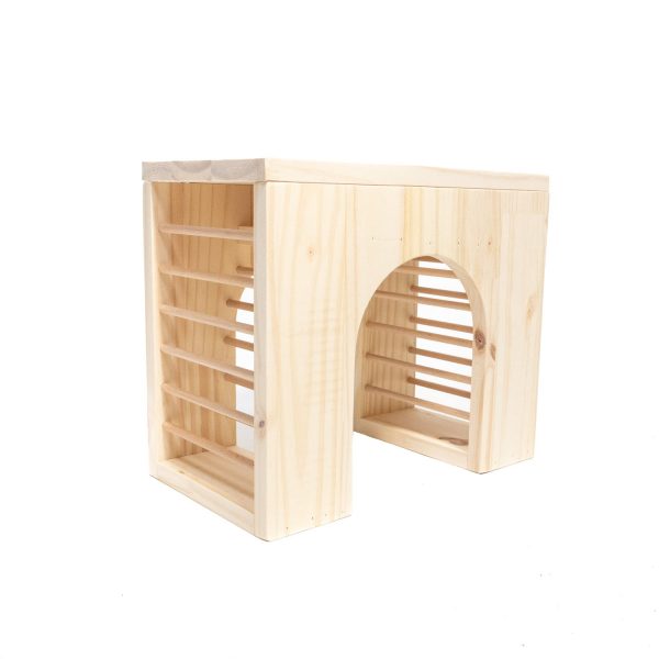 Arc de foin en bois pour les lapins