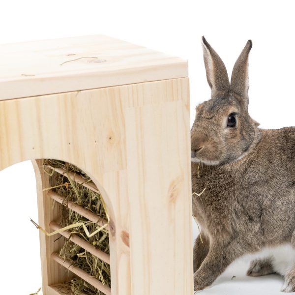 Arc de foin en bois pour les lapins