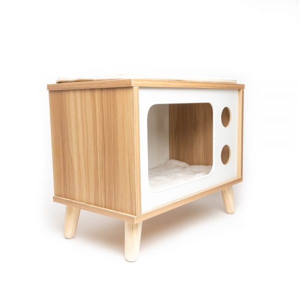 TV Bunny en bois pour lapin