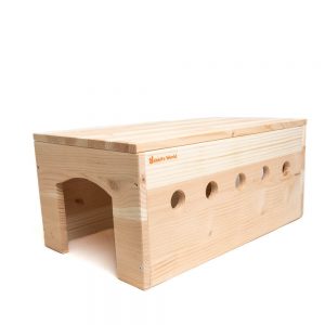 Tunnel Nupi en bois pour les lapins