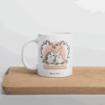 Mug représentant des lapins amoureux