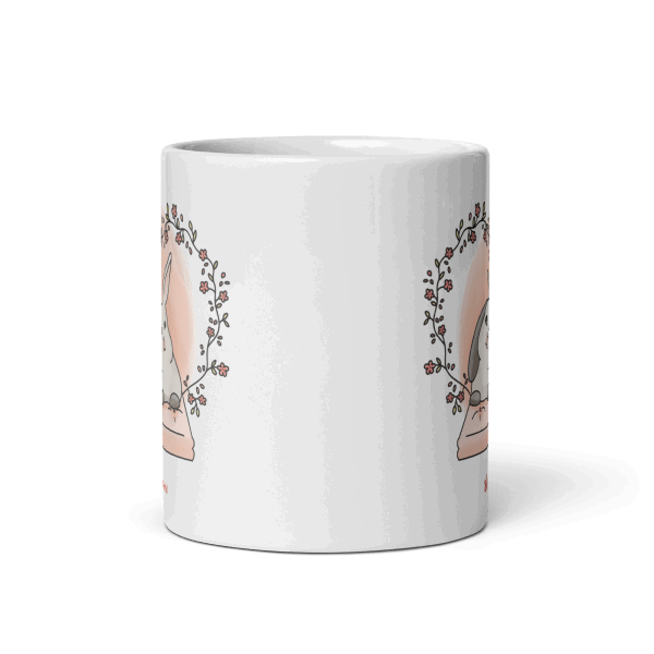 Mug représentant des lapins amoureux