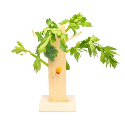 Arbre à légumes et à branchages pour lapin
