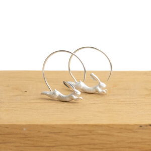 Boucles d'oreilles créoles lièvre